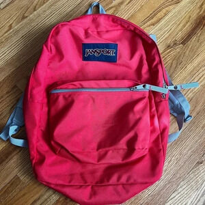 Bright pink backpack